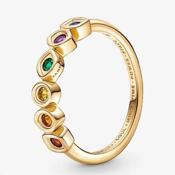 Pandora Marvel Infinity Stones Gold Ring - Picture 2 of 5